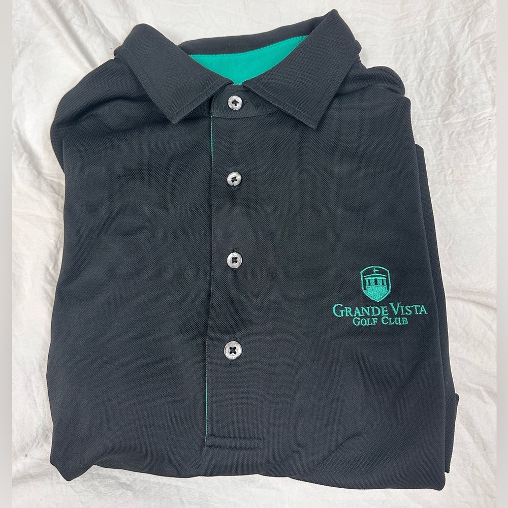DONALD ROSS: Black Polo Sports Fit